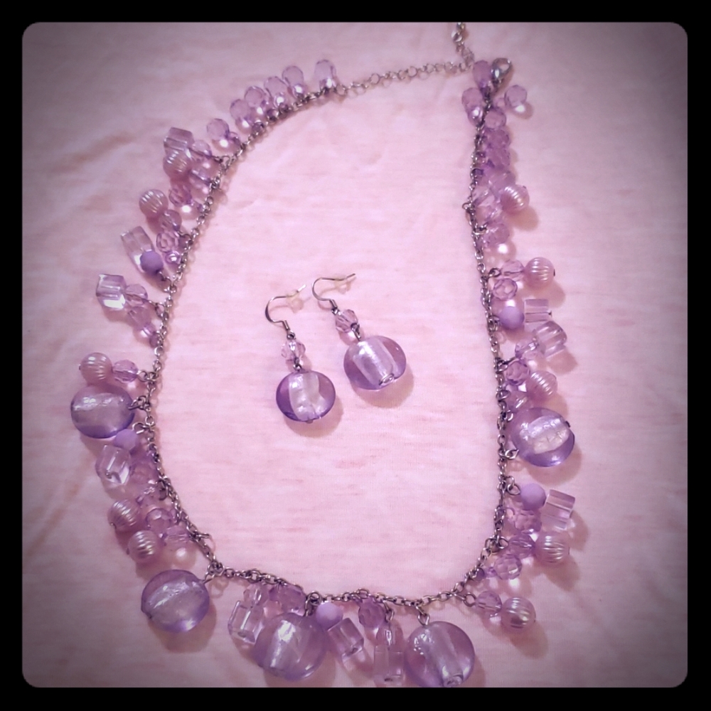 Purple stone set